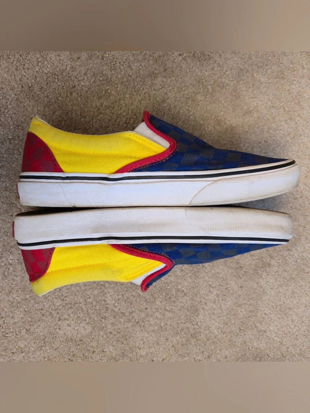 VANS Slip On OTW RALLY Checkered  Low Top Skate Shoes Men Size 6.5 Womens 8